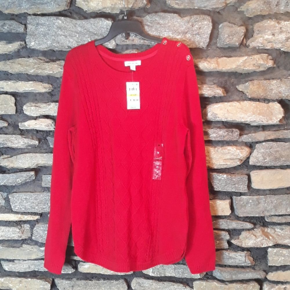 NWT Charter Club cable knit sweater sz Medium